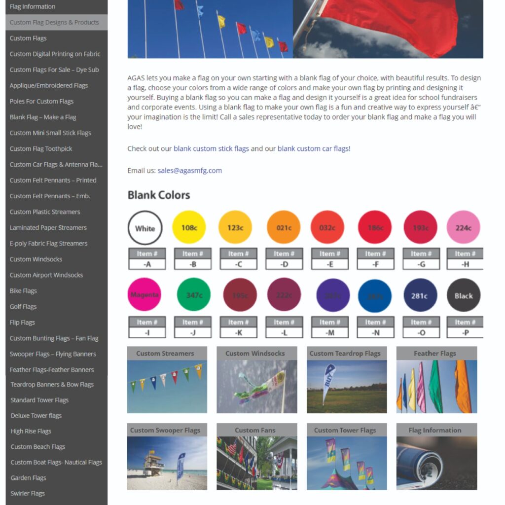 custom made flags website