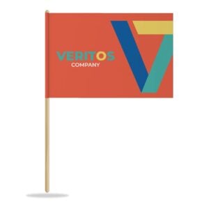 Buy custom paper stick flags β budgetβfriendly paper handheld flags on wooden sticks, perfect for rallies, parades & events.