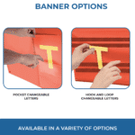 Custom Pocket Size Letter Banner