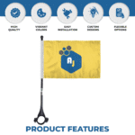 Semi Stock Handle Bar Flag