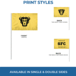 Semi Stock Blanks Antenna Flags with Sleeves