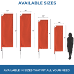 Blank Deluxe Tower Flags