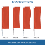 Blank Deluxe Tower Flags