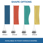 Blank High Rise Flags