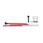 20-foot deluxe windsock pole kit — galvanized steel ground mount — commercial and farm use — AGAS Manufacturing