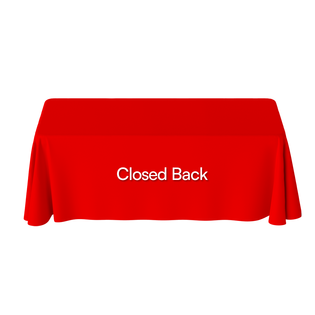 Solid Table Covers- Closed Back