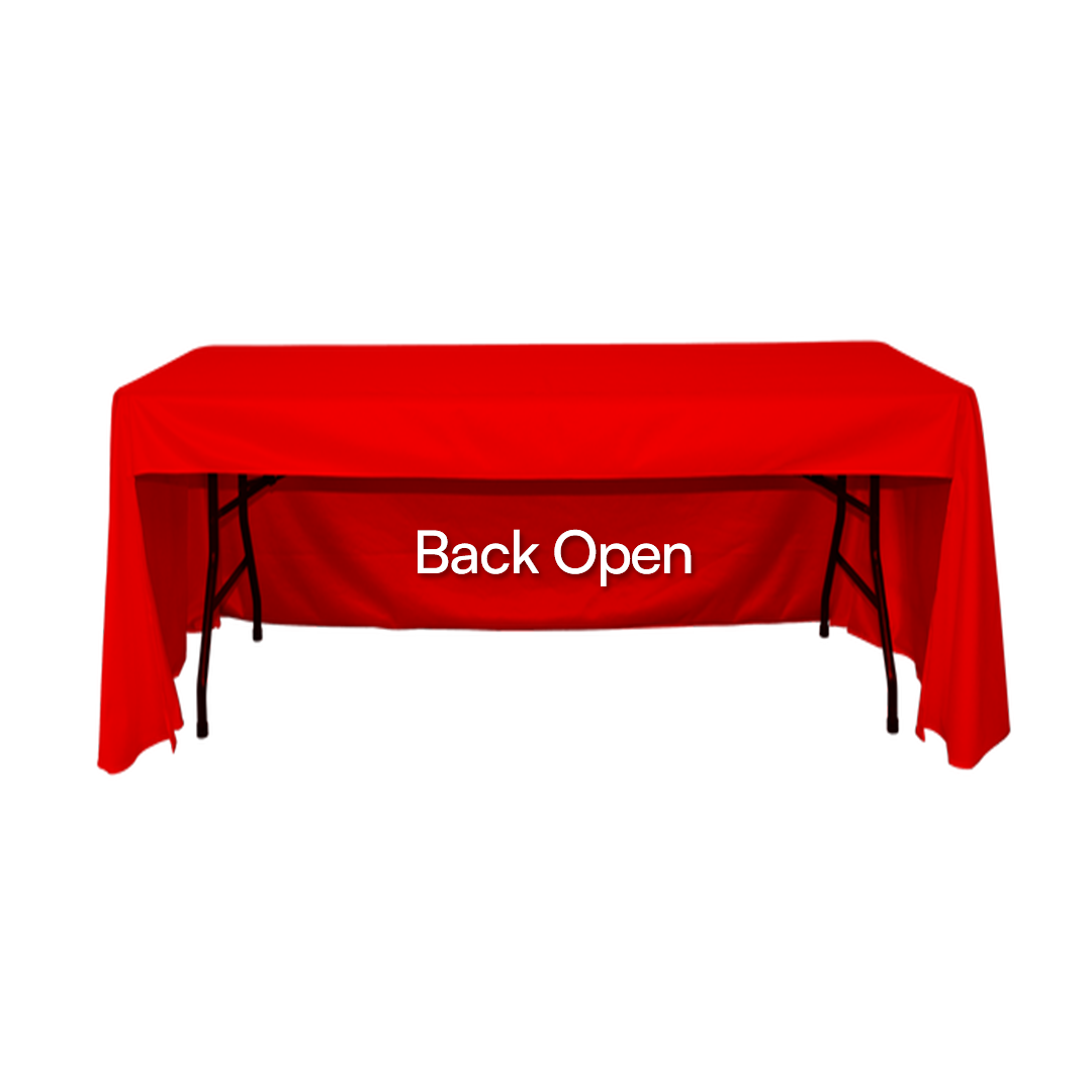 Solid Table Covers- Back Open