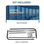 Table Top Banners and Banner Kit Medium