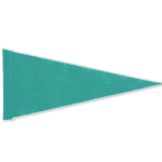 Buy semi‑stock blank felt pennant without pole – durable felt triangular pennant ready for customization and display.