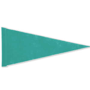 Buy semi‑stock blank felt pennant without pole – durable felt triangular pennant ready for customization and display.