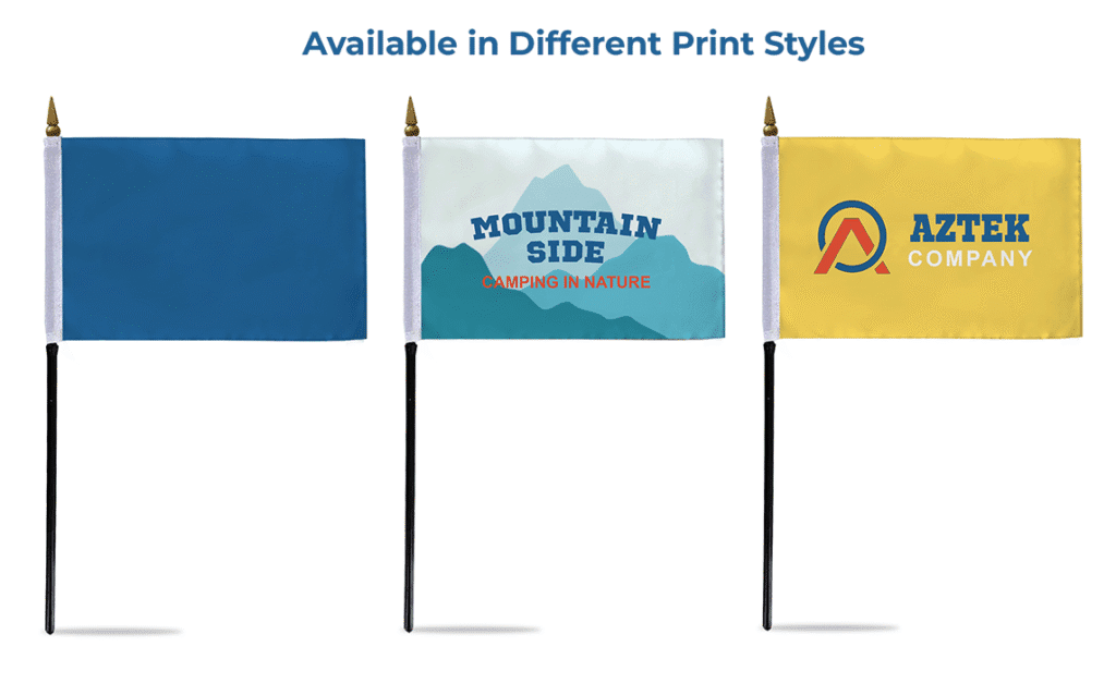 Product Description Custom Stick Flags