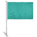 Blank car flag 12x18 inch — polyester sleeve — DIY screen print ready — AGAS Manufacturing Philadelphia PA