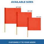 Blank Vinyl Flag With Dowel
