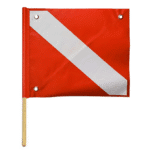 Blank Vinyl Safety Flag With Stiffener Dowel