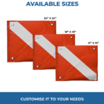 Blank Vinyl Safety Flag With Stiffener Dowel