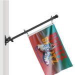 Flag Pole With Rotating Clips