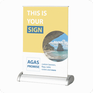 Retractable Table Top Banner