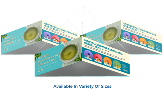Traingular Hanging Banner Product Description