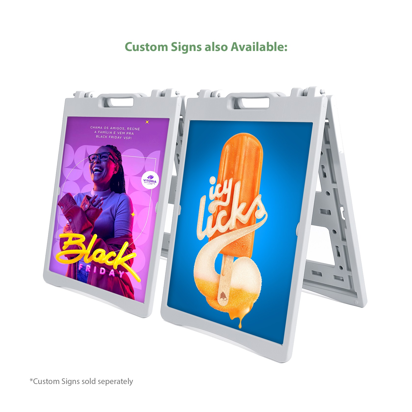 A Frame Plastic Stands