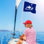 Water Ski Flag with Pole