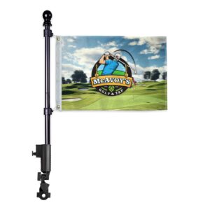 Premium Golf Cart Flag Kit