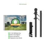 Standard Golf Cart Flag Kit