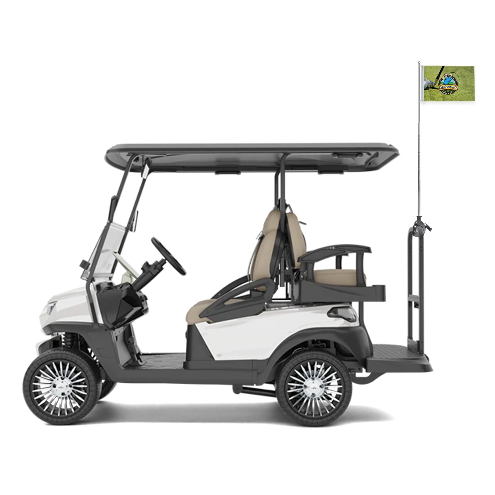 Telescopic Golf Cart Flag Pole Kit
