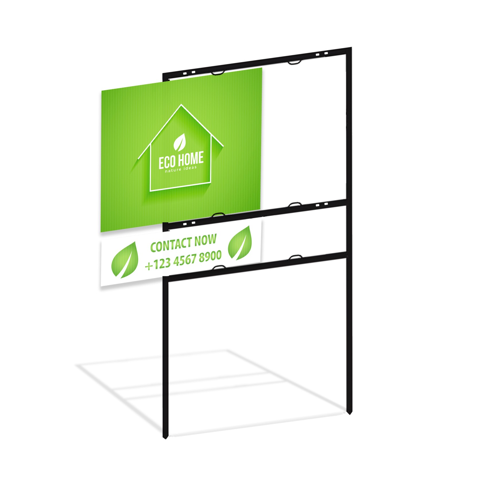 Real Estate Framed Signs Kits with Rider