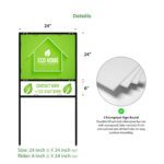 Real Estate Framed Signs Kits with Rider