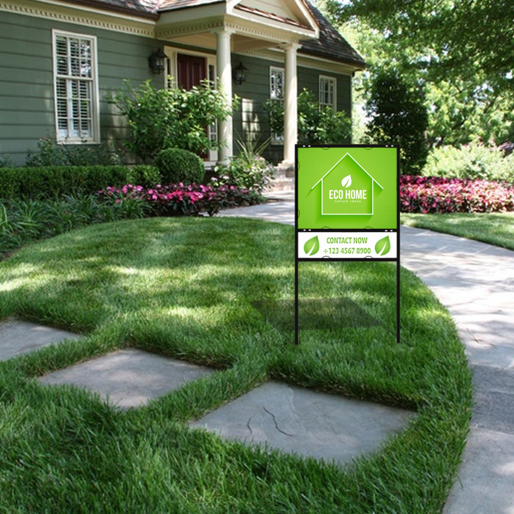 Real Estate Framed Signs Kits with Rider