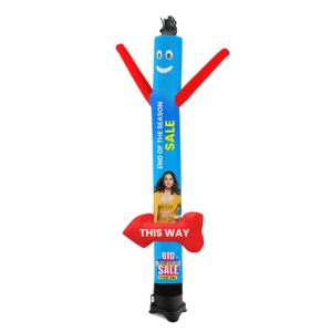 One-Legged Person with Arrow - Air Dancers with Blowers