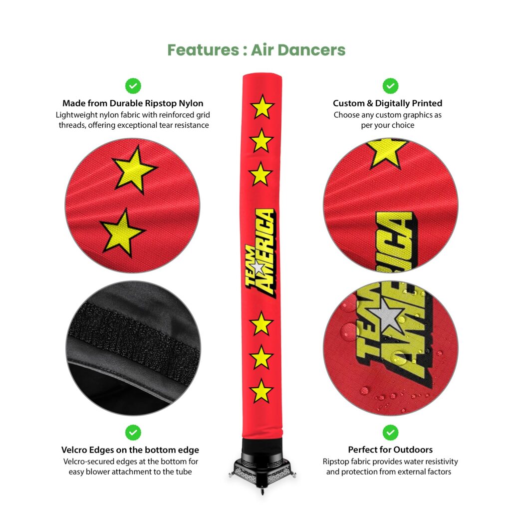 Tube Style Air Dancers with Blowers