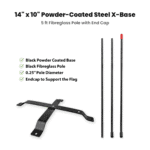 INDOOR FLAGPOLE KIT