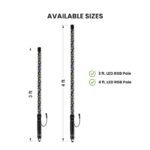 SPIRAL LED WHIP LIGHT POLE
