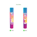 Custom cylindrical bollard cover with full-color digital printing