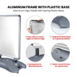 Windmaster Sign Holder — Aluminum Frame & Base, Hardware Only