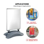 Windmaster Sign Holder — Aluminum Frame & Base, Hardware Only