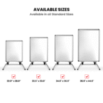 Windmaster Sign Holder — Aluminum Frame & Base, Hardware Only