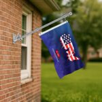 Complete Rotating Flagpole Kit — Stainless Steel Pole, Bracket & Custom Nylon Flag