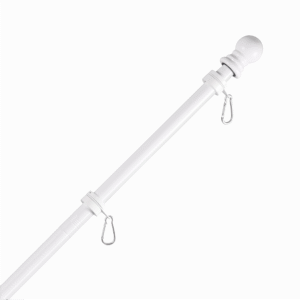 Rotating Flagpole Kit — Stainless Steel with Ball Top & Anti-Wrap Clips