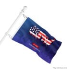 Rotating Flagpole Kit — Stainless Steel with Ball Top & Anti-Wrap Clips