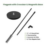 Magnetic Car Flag Hardware Only