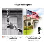 Flag & Pole Kit with 5-Prongs Ground Stake
