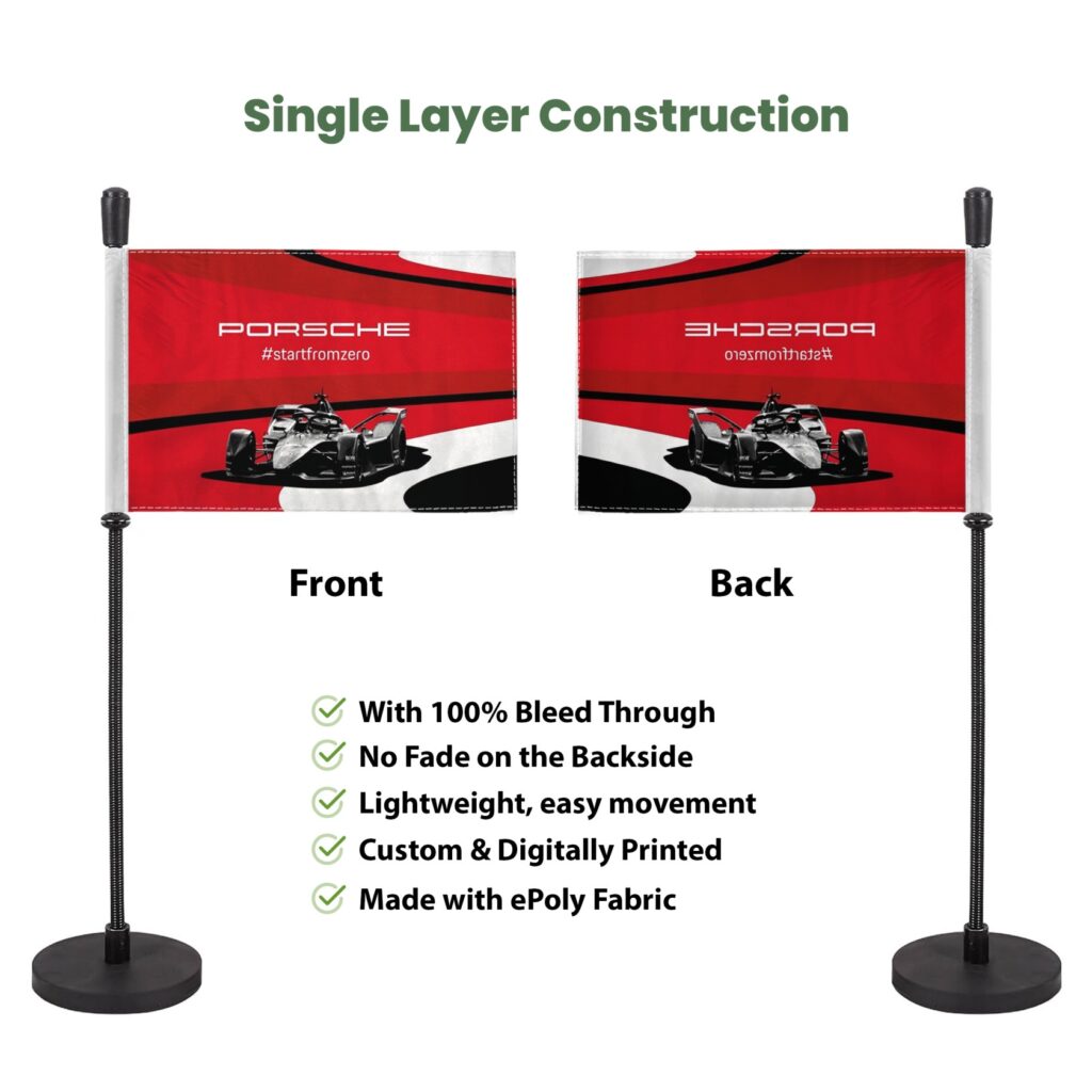 Custom Magnetic Car Flag Kit