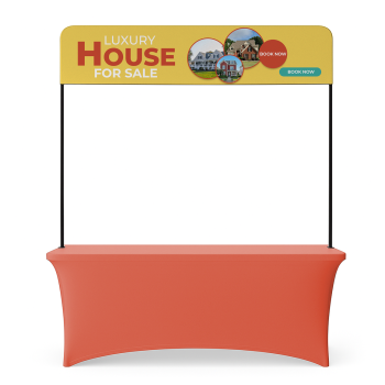 Buy custom marquee banners – high‑visibility large format banner with adjustable height and full‑color print for events.