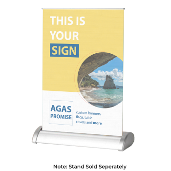 TABLE TOP RETRACTABLE BANNER WO STAND